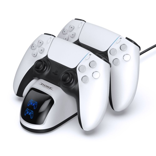 Зарядная станция DOBE для 2-х контроллеров Playstation DualSense 5, RGB, TP5-0515S